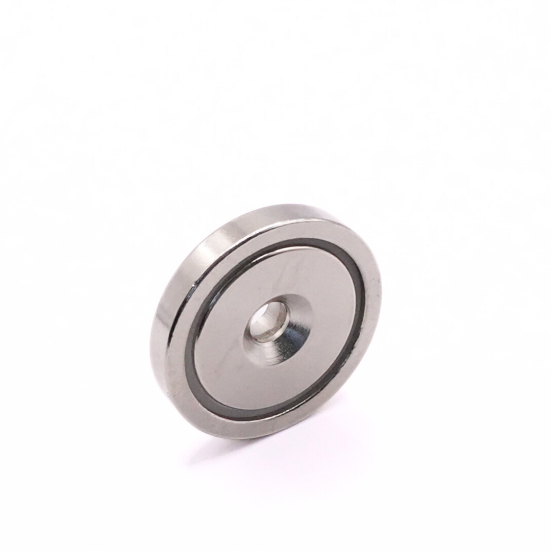 36mm Countersunk Neodymium Pot Magnet N35 Ni