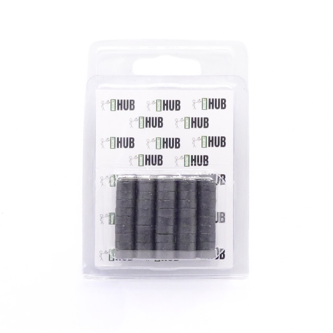 10x4mm Y30BH Uncoated Ferrite Disc Magnets (Pack of 50)