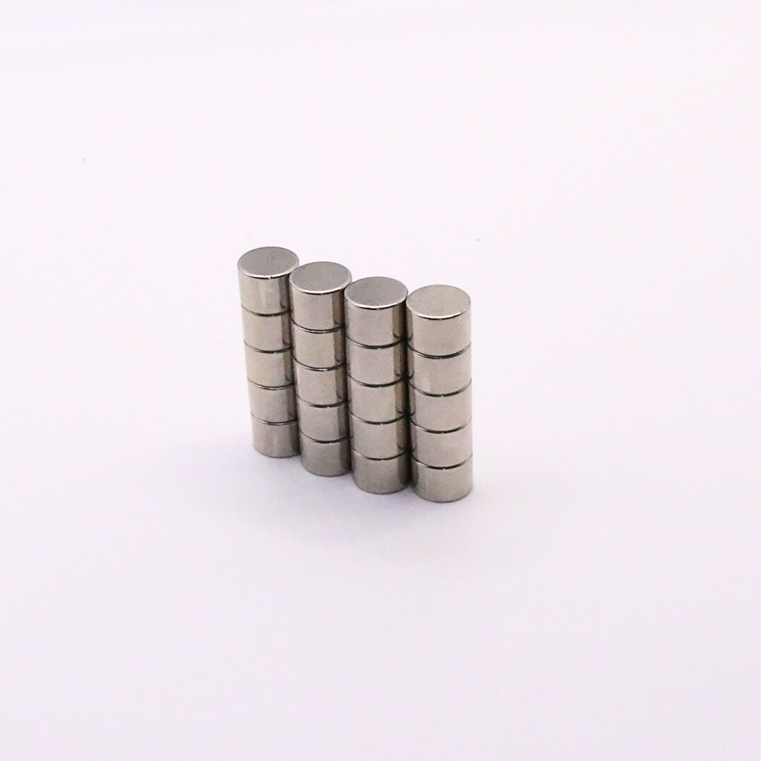 10x7mm N38 Ni Neodymium Discs Magnets (Pack of 20)