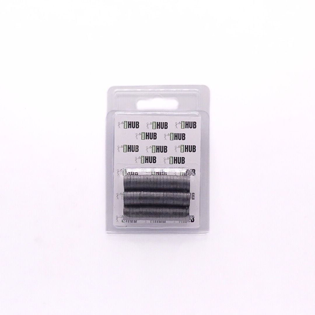 12x2.5mm Y30BH Uncoated Ferrite Disc Magnets (Pack of 60)