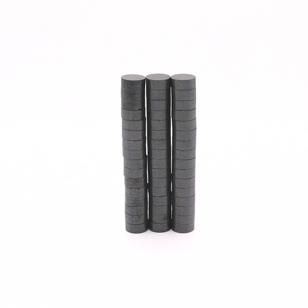 12x5mm Y30BH Uncoated Ferrite Disc Magnets (Pack of 48)