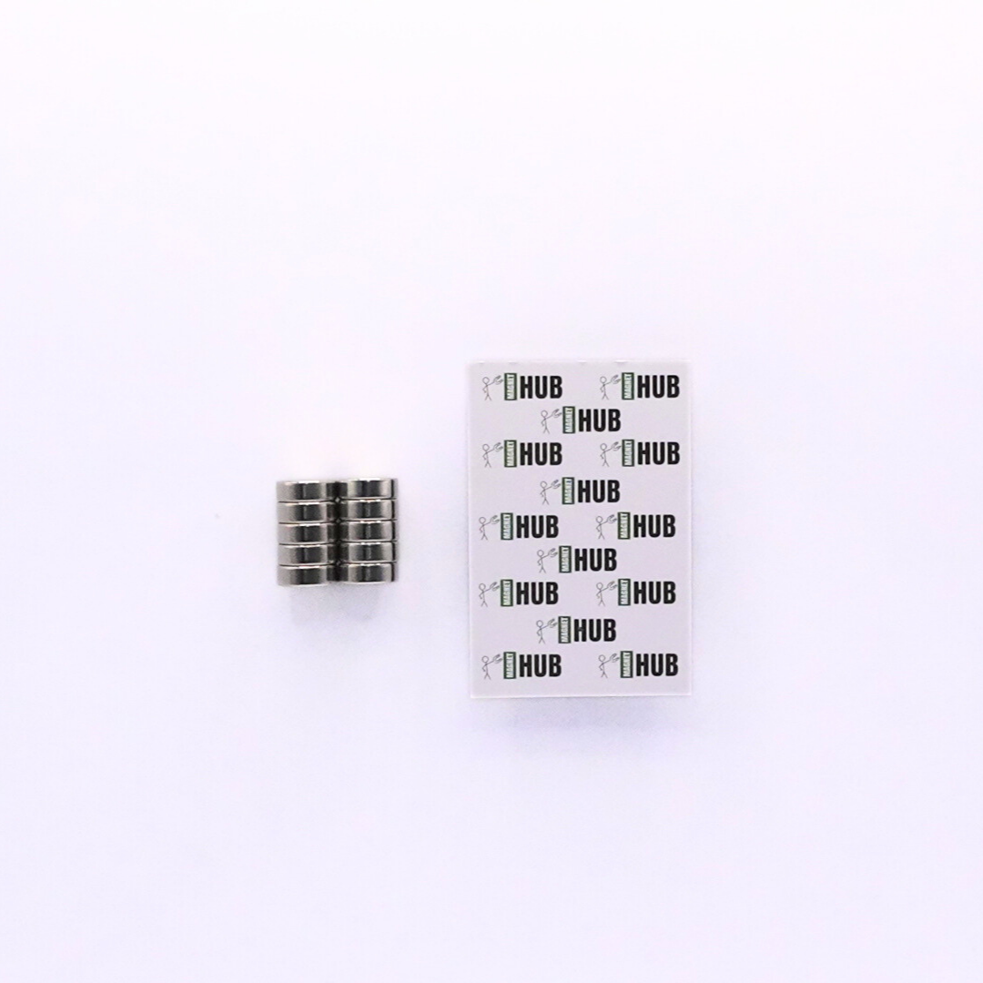 13x4.5mm N38 Ni Neodymium Discs Magnets (Pack of 10)