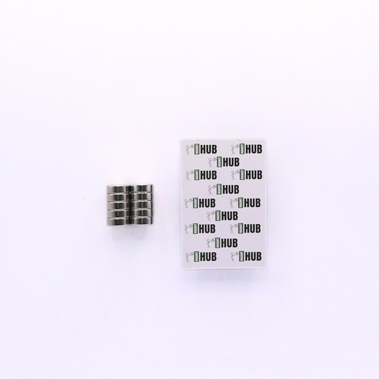 13x4.5mm N38 Ni Neodymium Discs Magnets (Pack of 10)