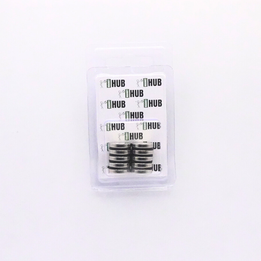 15x3mm N38 Ni Neodymium Discs Magnets (Pack of 10)