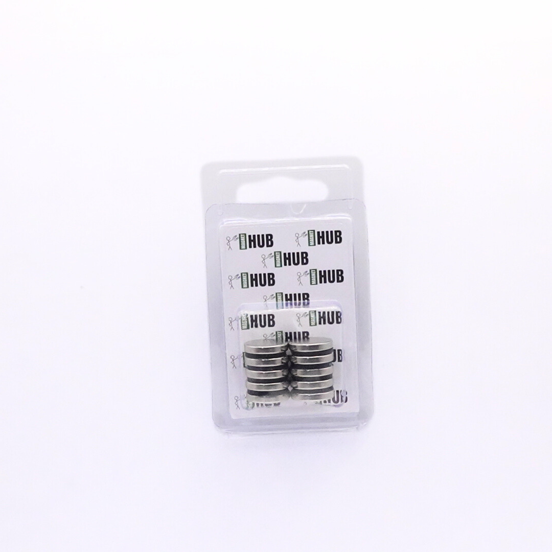 16x3mm N38 Ni Neodymium Discs Magnets (Pack of 10)