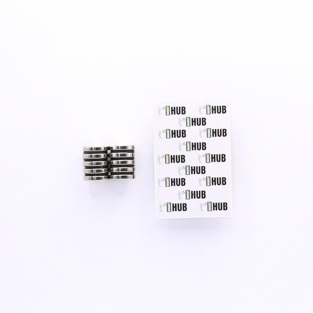 16x3mm N38 Ni Neodymium Discs Magnets (Pack of 10)