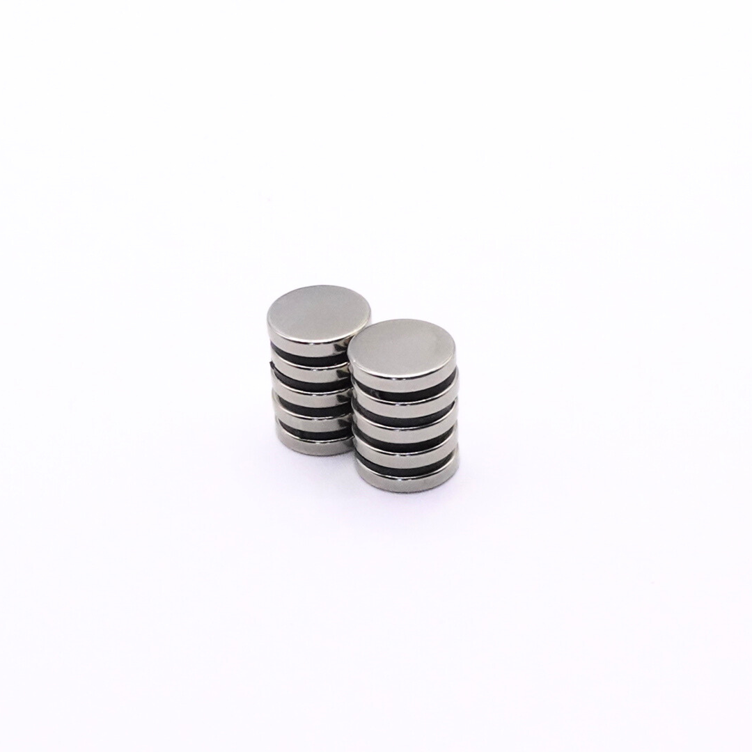 16x3mm N38 Ni Neodymium Discs Magnets (Pack of 10)