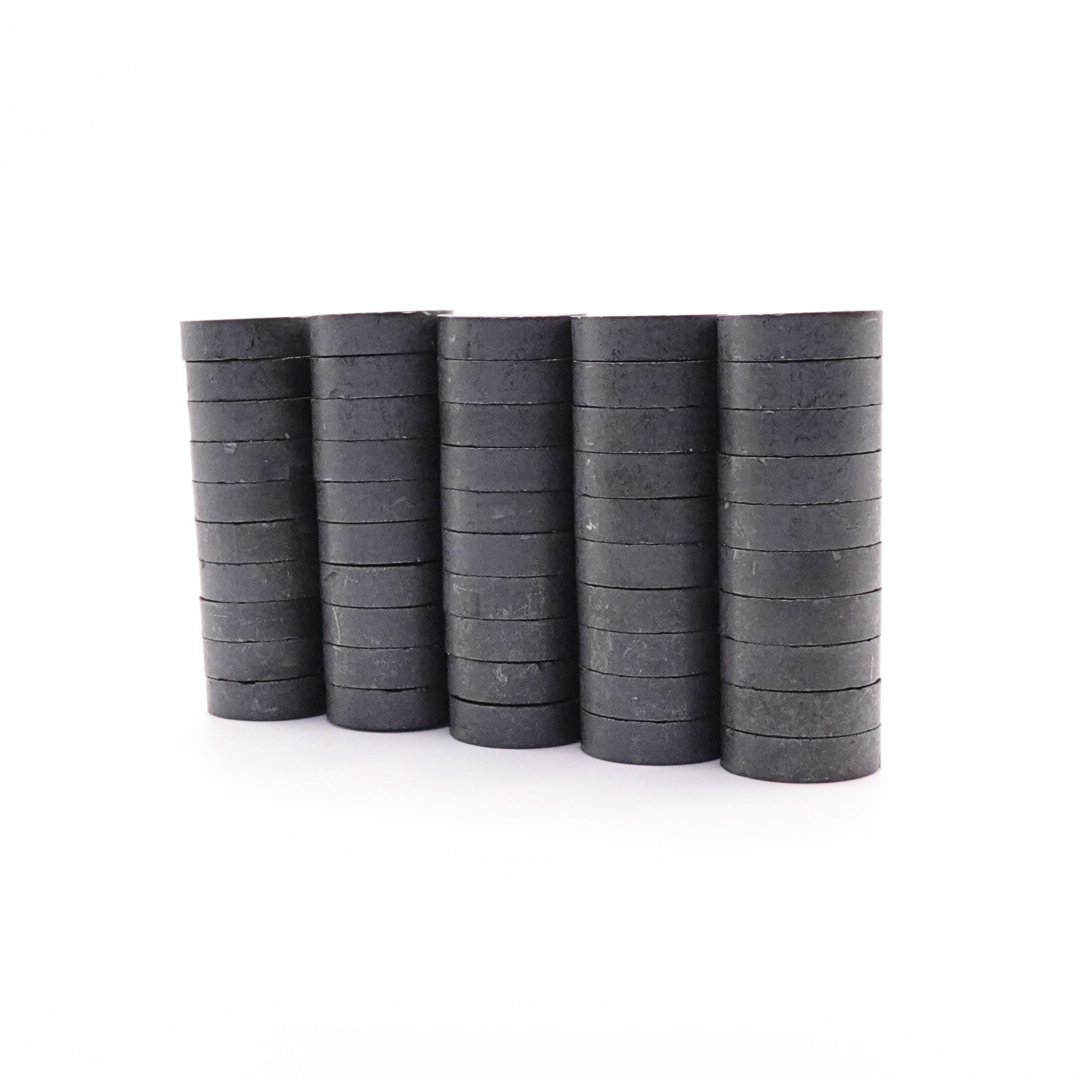 18x5mm Y30BH Uncoated Ferrite Disc Magnets (Pack of 40)