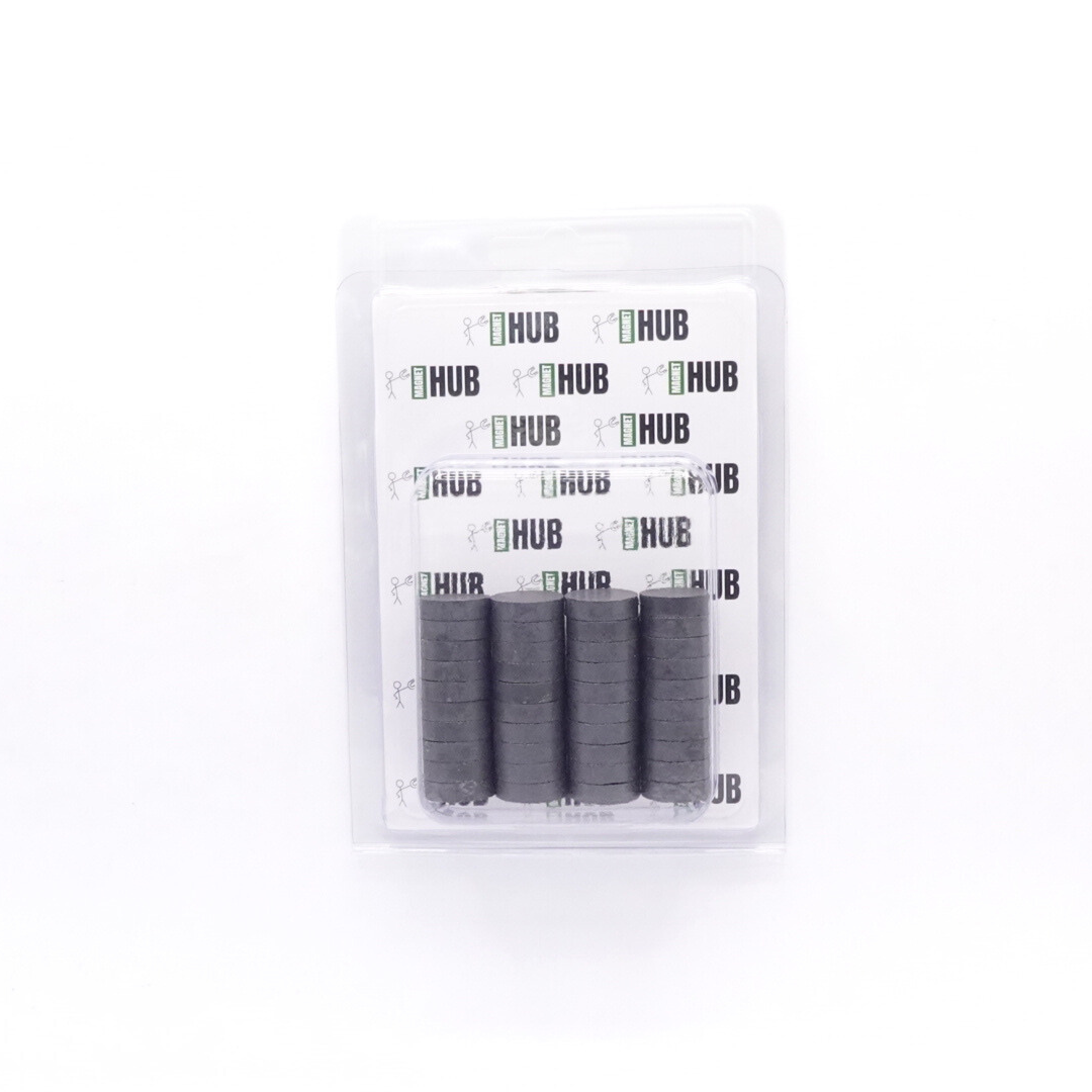 18x5mm Y30BH Uncoated Ferrite Disc Magnets (Pack of 40)