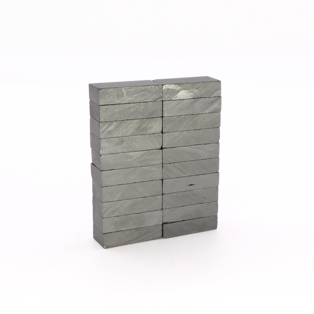 20x10x5mm Y30 BH Uncoated Ferrite Block Magnets (Pack of 20)