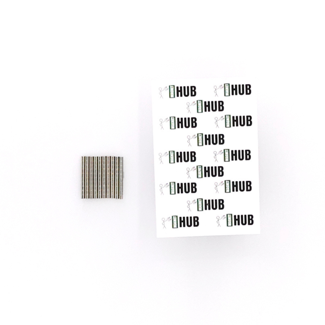 2x2mm N38 Ni Neodymium Discs Magnets (Pack of 100)