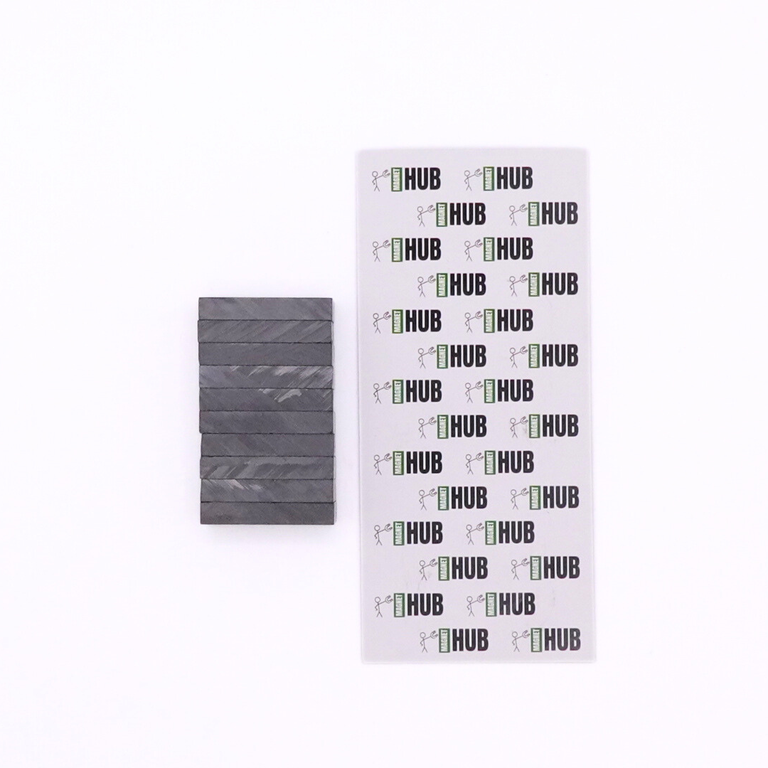 30x12x5mm Y30 BH Uncoated Ferrite Block Magnets (Pack of 10)