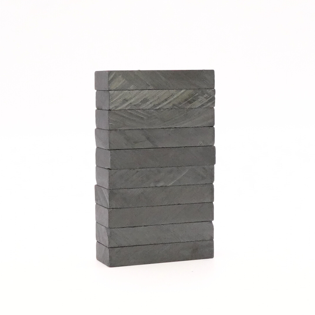 30x12x5mm Y30 BH Uncoated Ferrite Block Magnets (Pack of 10)