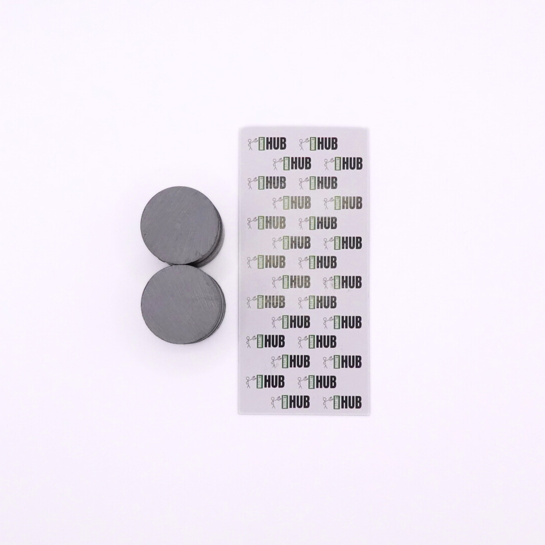 30x3mm Y30BH Uncoated Ferrite Disc Magnets (Pack of 20)