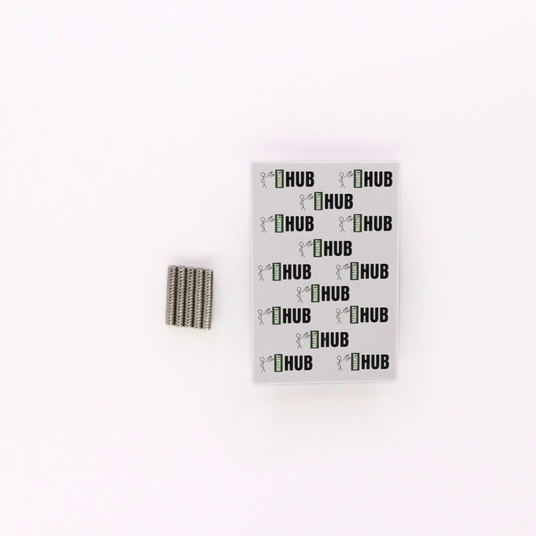 3x1mm N38 Ni Neodymium Discs Magnets (Pack of 100)