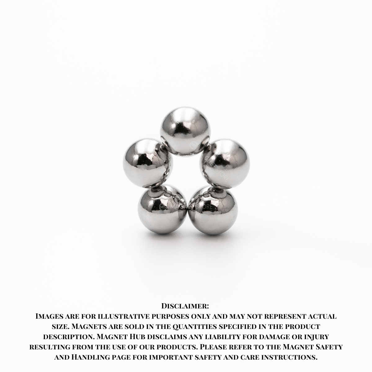 5mm N38 Ni Neodymium Ball Magnets (Pack of 10)