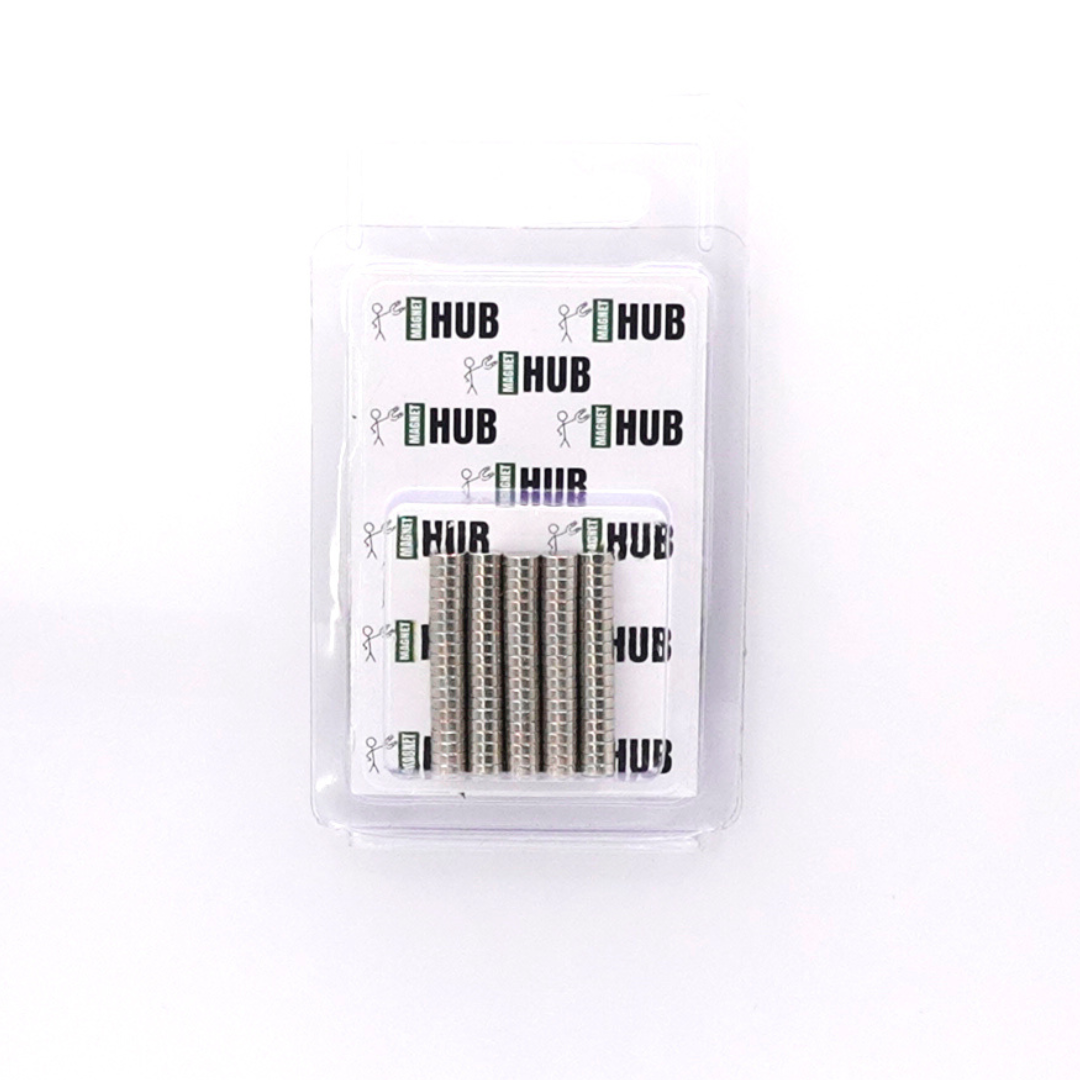5x1.5mm N38 Ni Neodymium Discs Magnets (Pack of 100)