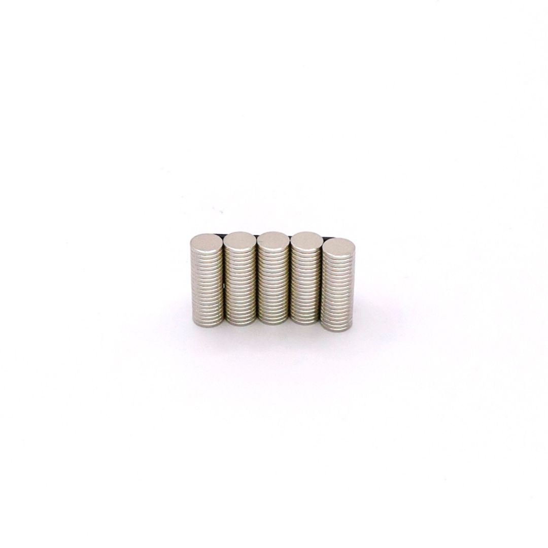 7x1mm N38 Ni Neodymium Discs Magnets (Pack of 100)