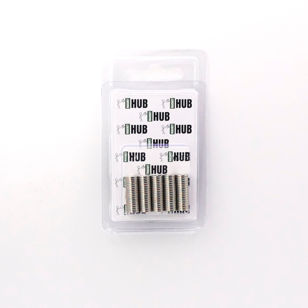 7x1mm N38 Ni Neodymium Discs Magnets (Pack of 100)