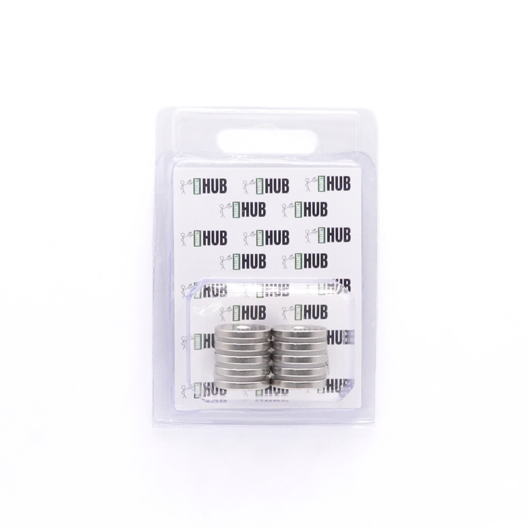 Od20x5.5/D3x3mm N35 Ni Neodymium Countersunk magnets (Pack of 10)