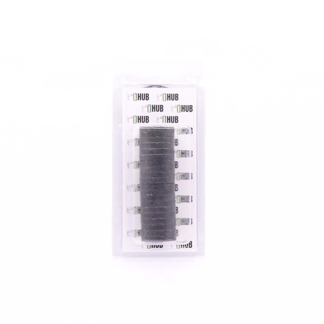 Od25xId10X4mm Y30BH Uncoated Ferrite Ring Magnets (Pack of 20)
