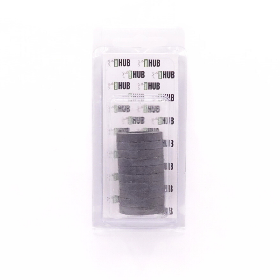 Od32xId18X5.5mm Y30BH Uncoated Ferrite Ring Magnets (Pack of 10)