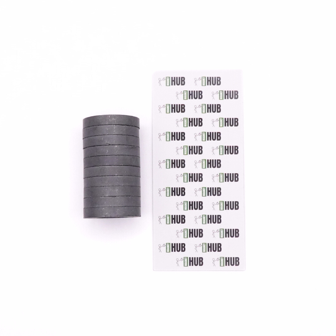 Od32xId18X5.5mm Y30BH Uncoated Ferrite Ring Magnets (Pack of 10)