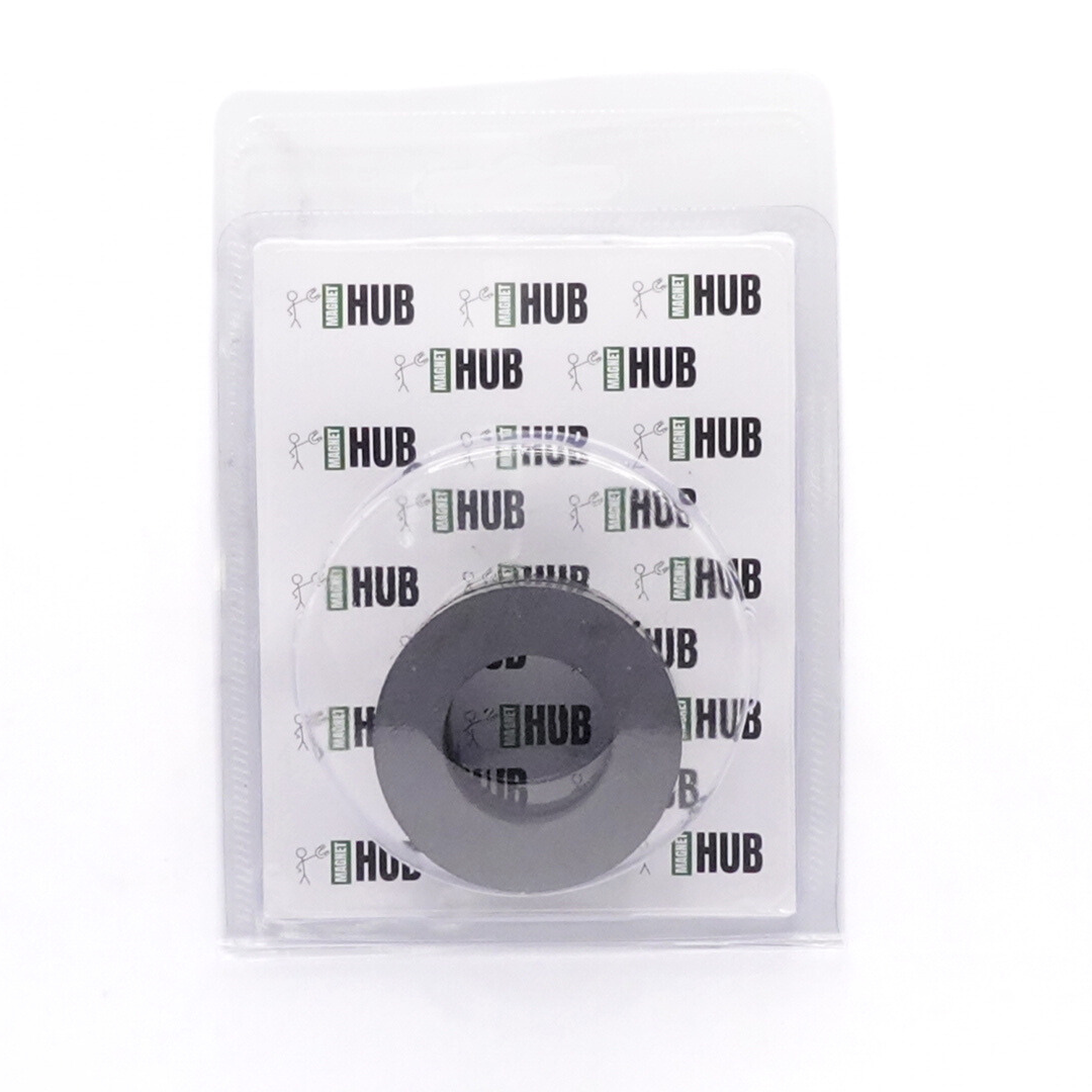 Od60xId32X10mm Y30BH Uncoated Ferrite Ring Magnets (Pack of 2)