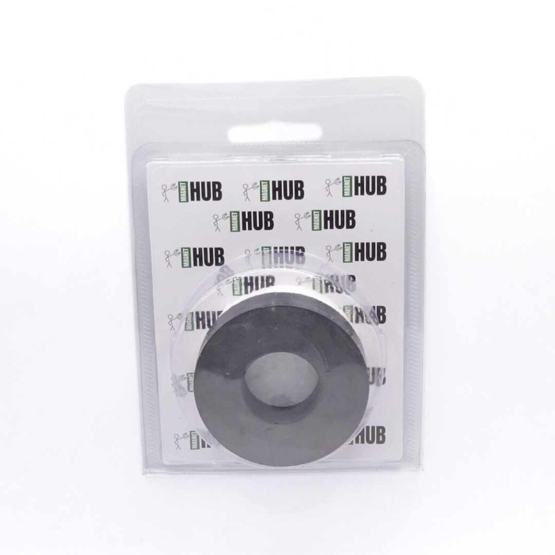 Od72xId32X8mm Y30BH Uncoated Ferrite Ring Magnets (Pack of 2)