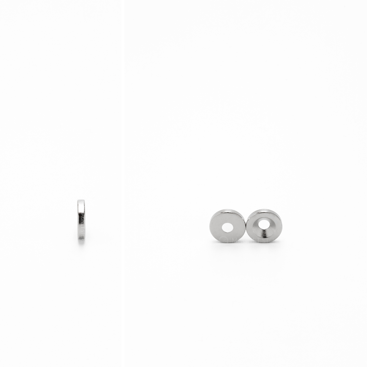 Od15xD10/D5x5mm Ni N38 Neodymium Countersunk magnets (Pack of 20)