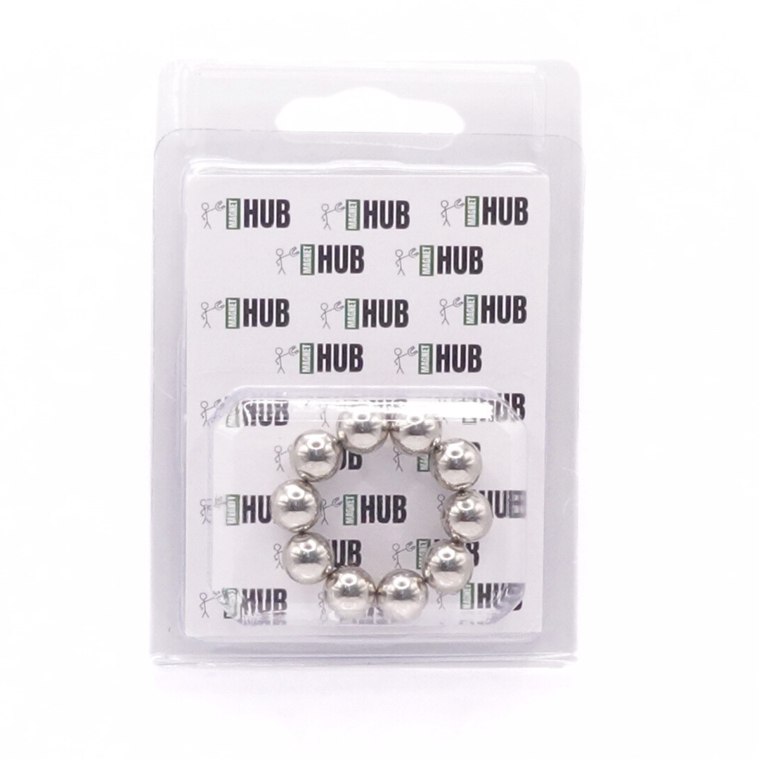 10mm N42 Ni Neodymium Ball Magnets (Pack of 10)
