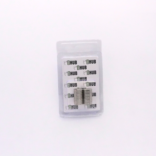 12x2mm N38 Ni Neodymium Discs Magnets (Pack of 20)