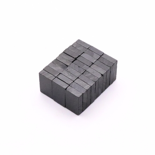 13x8x3mm Y30 BH Uncoated Ferrite Block Magnets (Pack of 30)