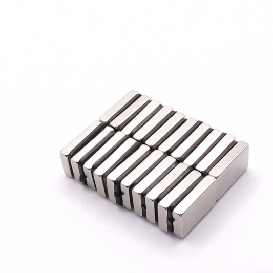 15x9x3mm N38 Ni Neodymium Block Magnets (Pack of 20)