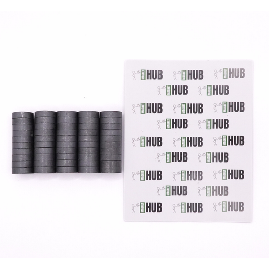 18x5mm Y30BH Uncoated Ferrite Disc Magnets (Pack of 40)