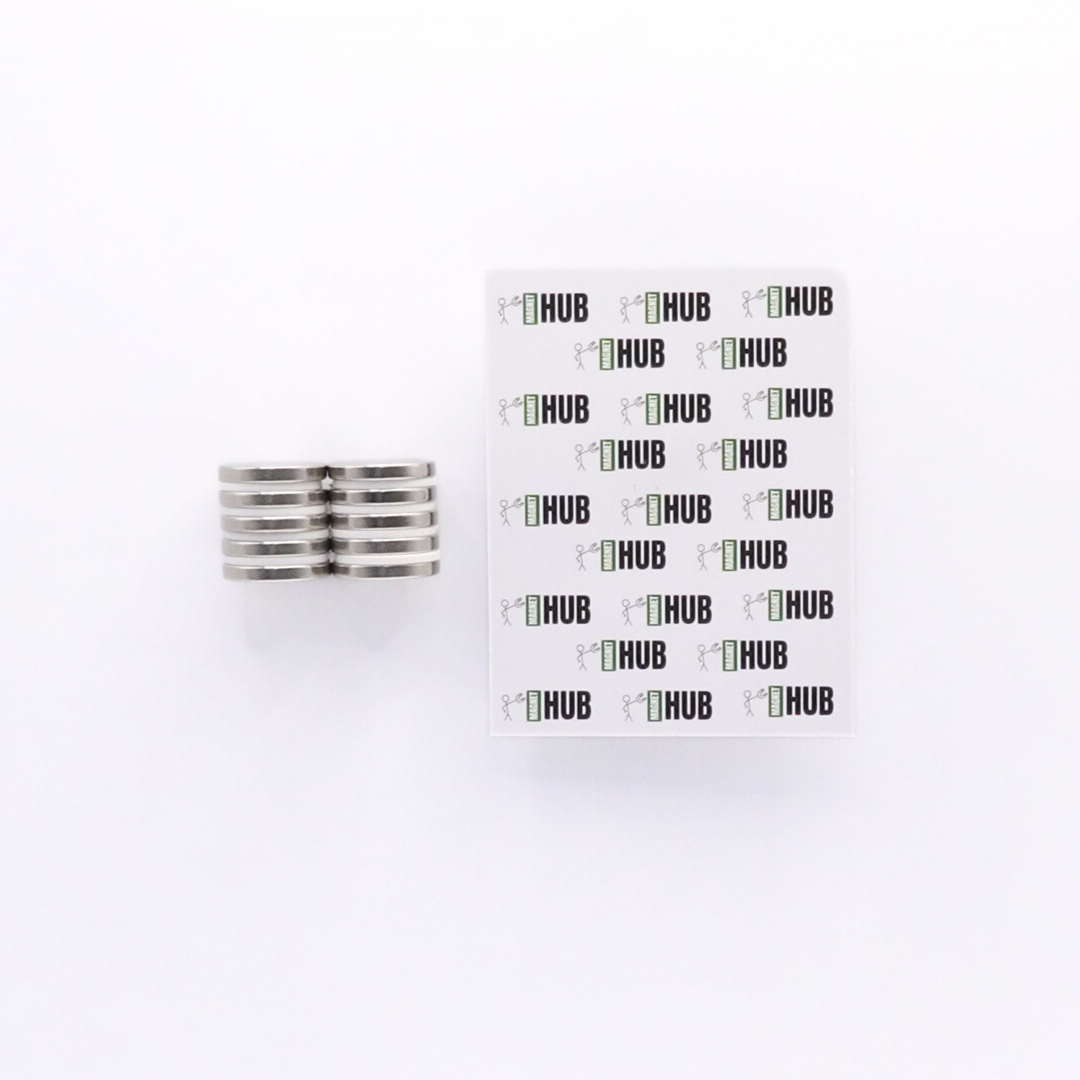 20x3mm N38 Ni Neodymium Discs Magnets (Pack of 20)