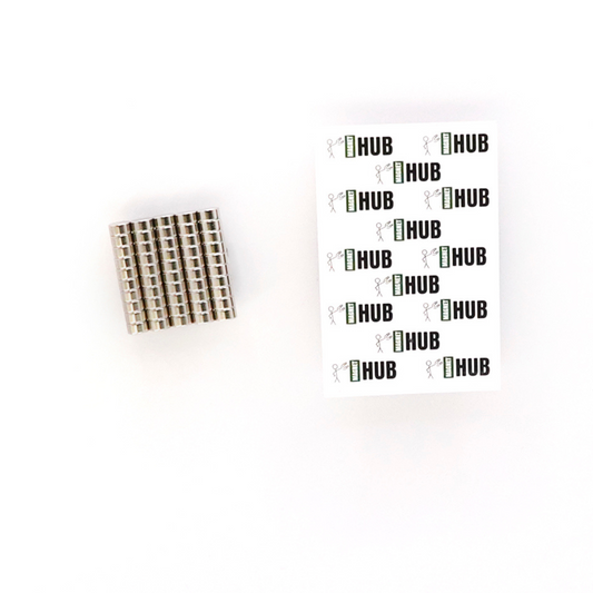 6x3mm N38 Ni Neodymium Discs Magnets (Pack of 50)
