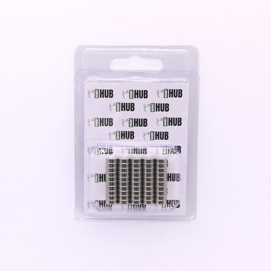 8x3mm N38 Ni Neodymium Discs Magnets (Pack of 50)