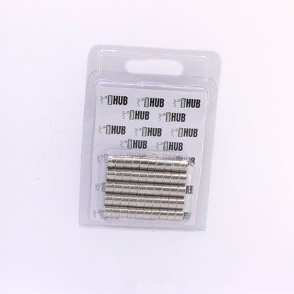 8x5mm N38 Ni Neodymium Discs Magnets (Pack of 50)