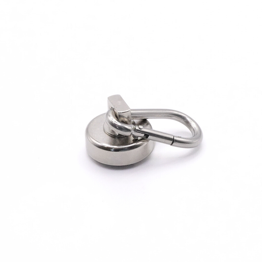 NL25 N35 Neodymium Pot Magnet with Carabiner-Rotation