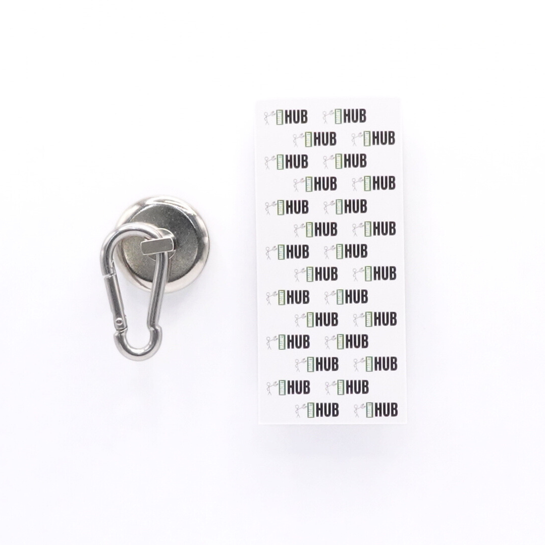 NL36 N35 Neodymium Pot Magnet with Carabiner-Rotation